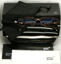 New Mont Blanc Mb 70 400 Striped Havana Eyeglasses Glasses Frame 55-17-140mm - £171.55 GBP