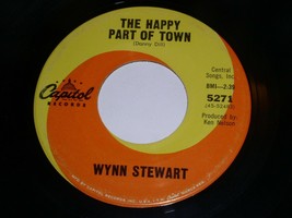 Wynn Stewart The Happy Part Of Town Half Of This 45 Rpm Record Capitol Label - £10.21 GBP