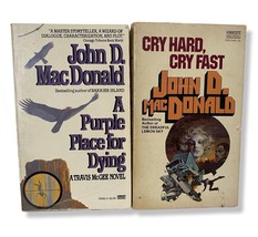 A Purple Place For Dying &amp; Cry Hard, Cry Fast By John D. MacDonald Book Lot - £5.10 GBP