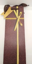 Wine Bag Lot of 24 Brown Gold With Foil Gift Tag Ribbon Handle Gift shop... - $55.09