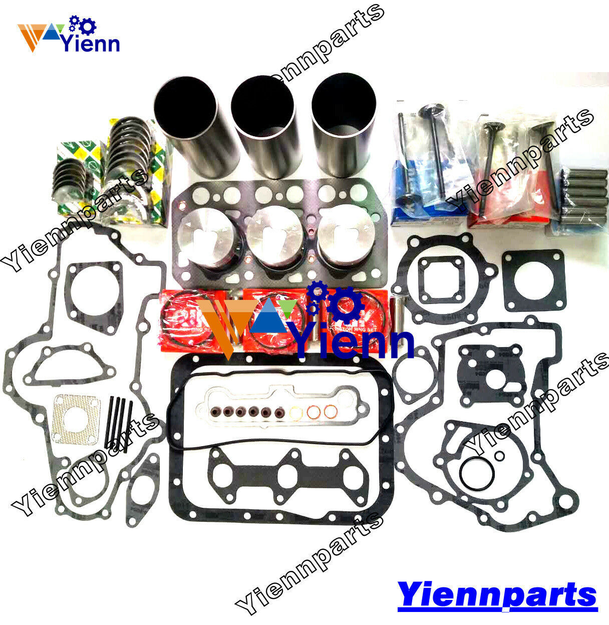 K3D Overhaul Rebuild Kit For Mitsubishi Engine Excavator Tractor Loader