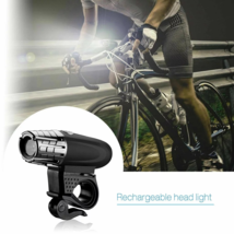 USB Rechargeable Bright LED Bicycle Bike Front Headlight Headlamp E Bike EBike - £8.87 GBP