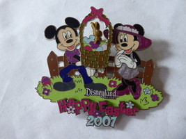 Disney Trading Pins 52979 DLR - Happy Easter 2007 - Mickey and Minnie - Jumbo - £33.35 GBP