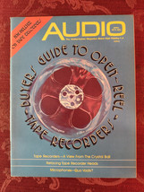 Rare AUDIO Hi Fi Magazine April 1972 Open Reel Tape Recorders - £12.69 GBP