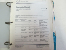 Mercedes Communication Information Volume 1 Service Manual Supplement Updates ** - $69.99