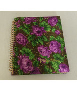 vintage bright  flower floral pattern satin cover photo album scrapbook ... - $19.75