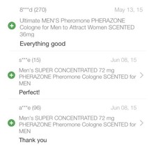 MEN 3 BOTTLE Lot of SUPER CONCENTRATED Pherazone UNSCENTED Pheromone 72mg Spray image 4