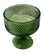 $15 E.O. Brody Green Carnival Pedestal Glass Vintage 60s Stem Trinket Di... - £8.14 GBP