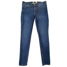 Abercrombie &amp; Fitch Super Skinny Blue Jeans size 8R 29/31 Mid Rise Mediu... - $22.49