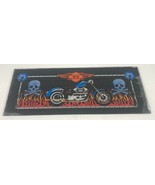 Harley Davidson Slot Glass Art Belly Vintage Vegas ULTRA RARE ART 19.5&quot;X8&quot; - $1,243.80 MXN