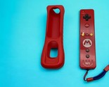 Nintendo Wii Motion Plus Remote Mario Edition Wiimote RVL-036 w/ Red Sleeve - £23.73 GBP