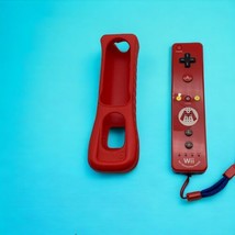 Nintendo Wii Motion Plus Remote Mario Edition Wiimote RVL-036 w/ Red Sleeve - £23.32 GBP