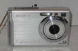 Sony Cyber-shot DSC-W80 7.2MP Digital Camera - Silver Tested Works - £118.68 GBP