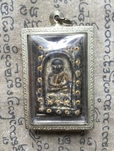 Rare! Phra LP Tuad Pagoda (Back) Top Good Luck in Business Thai Buddhist Amulets - £31.96 GBP