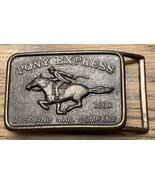 Pony Express 1860 Overland Mail Company Belt Buckle celebration  Vintage - £5.93 GBP