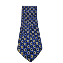 Brooks Brothers Makers Men&#39;s 100% Silk Tie Blue Paisley Made in USA - £15.27 GBP