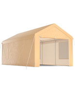 10 x 20 Feet Heavy-Duty Steel Portable Carport Car Canopy Shelter-Yellow... - $493.49