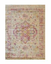 EORC LLC, FL15BL4X6 Machine-Made Polyester Distressed Bohemian Moderno Medallion - £70.46 GBP