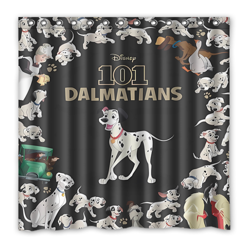 New!!! 101 Dalmatians Custom Waterproof Polyester Shower Curtain 4 Size Item image 14
