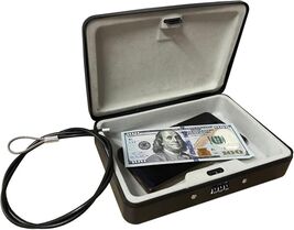 Portable Fireproof Security Box with Combo Lock - Ideal for Travel &amp; Office - $49.45