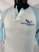 Vintage Myrtle Beach T Shirt Single Stitch The Knits Mens Small USA 70s 80s - £27.48 GBP