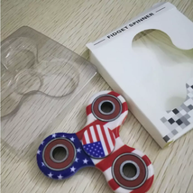 USA American Flag Fidget Spinner EDC Torqbar Toys - 1x w/Random Color and Design - £5.40 GBP