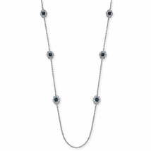 Charter Club Silver-Tone Cubic Zirconia Statement Necklace - £12.77 GBP