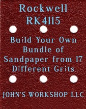 Build Your Own Bundle of Rockwell RK4115 1/4 Sheet No-Slip Sandpaper - 17 Grits - $0.99