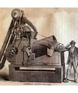 Liberian Coffee Huller 1876 Worlds Fair Centennial Expo Victorian Woodcu... - €68,99 EUR