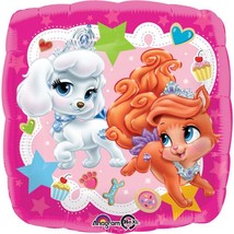 Disney Palace Pets 18" Square Foil Mylar Balloon 1 Per Package Party Supplies - $2.59