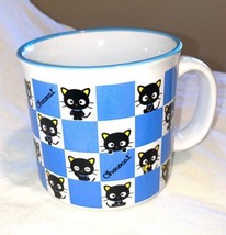 CAT LOVERS Coffee Cocoa MUG   BLUE AND WHITE CHOCOLAT CAT  NEW - $17.89