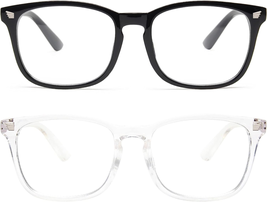 Livho 2 Pack Blue Light Blocking Glasses, Computer Reading/Gaming/Tv/Phones Glas - £18.75 GBP