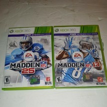 XBOX 360 NFL Madden 13, and 25 Game Lot - £10.33 GBP