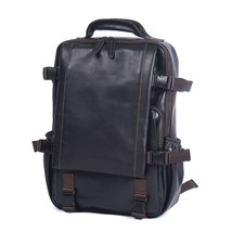 Genuine Leather Handmade Men Backpack Soft Leather Mountaineering Travel Bag Hig - £190.07 GBP