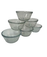 Anchor Hocking 6 oz Clear Glass Custard Cups Ramekins Vintage No 1034 Lo... - $21.18