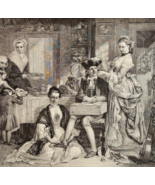 1902 Preparing Moses For The Fair Wood Engraving The Vicar Of Wakefield ... - €34,61 EUR