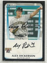 Alex Dickerson Signed Card 2011 Bowman Draft Picks and Prospects - £7.52 GBP
