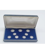 Vintage Set of 9 Naval  Pins in Decorative Casing - £21.48 GBP