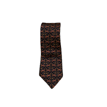 Brooks Brothers Tie 100% Silk Mens Black With Horses &amp; Horsebits 58.5&quot;L ... - $19.33