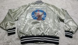 Satins Jacket Mens XL Silver &quot;DICK&quot; Oakland MI Lodge 2716 Made USA (Raid... - $17.12