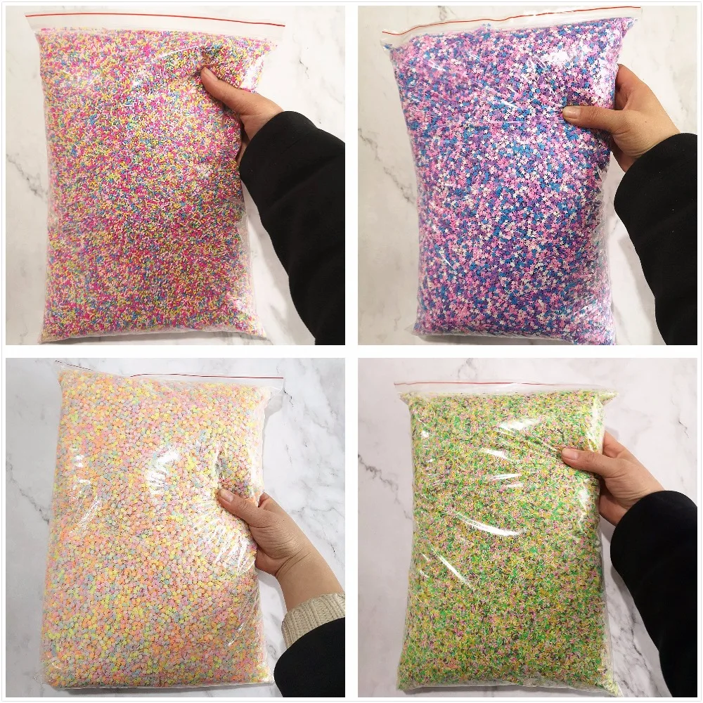 1KG 27 colors Wholesale Slime Clay Sprinkles Filler DIY Supplies Candy Fake Cake - £57.39 GBP