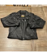 VTG Harley Davidson Women&#39;s Leather Riding Jacket CA 03402 Made In USA S... - £185.90 GBP