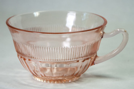 Anchor Hocking Coronation Pink Tea Cup Depression Glass Mint - £3.99 GBP
