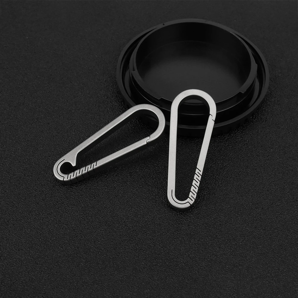 Titanium Alloy Keyring Ultra-light Keychain Pocket Buckle Camping Multi Outdoor - £8.08 GBP+