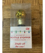 DCI Merry Jingle Bell Bottle Stopper-Brand New-SHIPS SAME BUSINESS DAY - £11.60 GBP