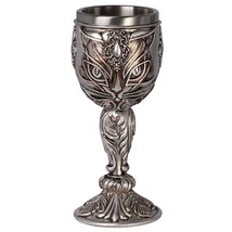 Alchemy Gothic Sacred Cat Goblet Wine Water Stainless Steel Resin Gift Decor VG3 - £34.33 GBP