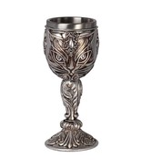 Alchemy Gothic Sacred Cat Goblet Wine Water Stainless Steel Resin Gift D... - £33.77 GBP
