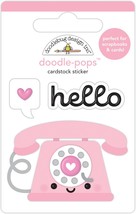 Doodlebug Doodle-Pops 3D Stickers-Hello Love - £5.11 GBP
