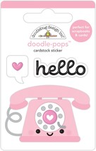 Doodlebug Doodle-Pops 3D Stickers-Hello Love - $6.51