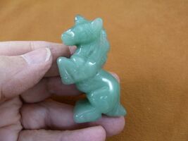 (Y-UNI-700) Green aventurine UNICORN horse Figurine gemstone love gem un... - $24.99